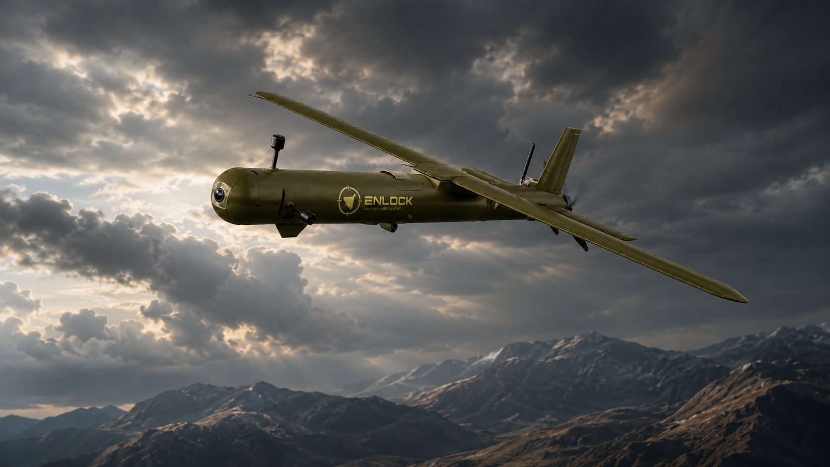 ENLOCK interceptor UAV in flight